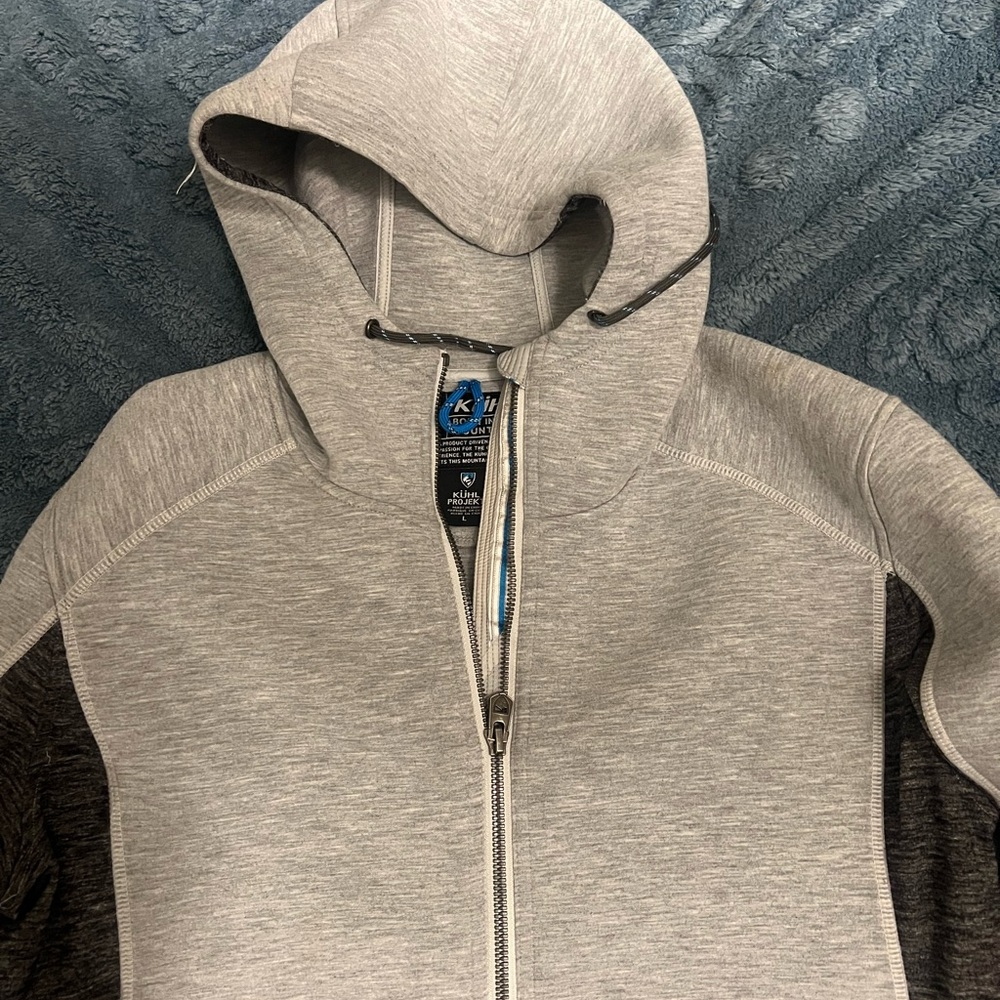Kuhl Projekt Gray and Black Women's Zip Up Jacket